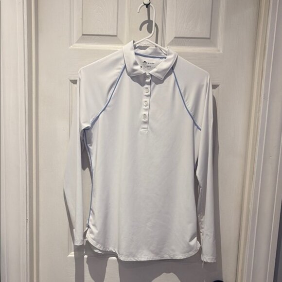 Peter Millar long sleeve collared top SZ medium - Picture 1 of 5